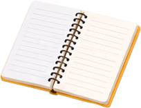 Floating spiral notebook